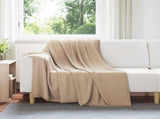 Throw Blankets 6 pcs Camel 200 x 150 cm Fleece 42017050
