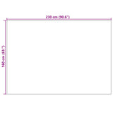 Area Rugs Rectangular GALATI Cream 230 x 160 cm Polyester 42022795