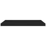 ZNTS Floating Wall Shelves 4 pcs Black 80x23.5x3.8 cm MDF 323837