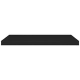 ZNTS Floating Wall Shelves 4 pcs Black 80x23.5x3.8 cm MDF 323837