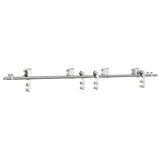Sliding Door Hardware Kit 200 cm Stainless Steel Silver 3295762