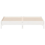 Bed Frame without Mattress White 180x200 cm Solid Wood Pine 842687