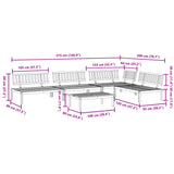 Pallet Sofa Set Natural Solid Acacia Wood Large Modular 3209304