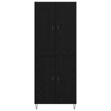 Highboard Black Oak 69.5 x 34 x 180 cm Engineered Wood 3416140