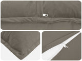 Cushion with Pillow HOUTEN 6 pcs Light Grey Velvet 935078
