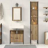 Bathroom Furniture Set 3 pcs Artisan Oak Engineered Wood 3334396