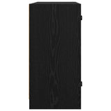 Side Cabinet Black Oak 68 x 37 x 75.5 cm Engineered Wood 886248
