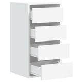 Corner Chest of Drawers White 40x41x76 cm Engineered Wood 852861