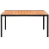 Dining Set Black and brown PVC rattan Standard Durable 3060127