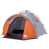 Camping Tent Dome 3-Person Grey and Orange Quick Release 4004228