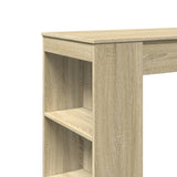 Bar Table with Racks Sonoma Oak 95x47x103.5 cm Engineered Wood 854384
