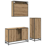 Bathroom Furniture Set 3 pcs Artisan Oak Engineered Wood 3402409