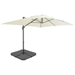 Garden Parasol with Portable Base Sand 276344