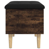 Storage Bench Smoked Oak 62x42x46 cm Engineered Wood 835072