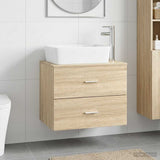 Bathroom Furniture Set Sonoma Oak Engineered Wood 3404392