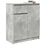 Sideboard with Drawer Concrete Grey 71x35x84 cm Engineered Wood 861592