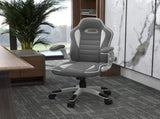 Computer Gaming Chair, Office Desk Swivel Chair, PU Leather Racing Chair with 90&deg Flip-up T3398P328217
