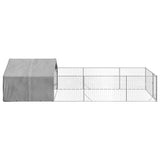 Outdoor Dog Kennel with Run 6x2x1.5 m Galvanised Steel 3329238