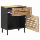 Bedside Table Natural 50 x 33 x 60 cm Solid Mango Wood 4018852