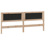 Headboard Other Brown and black 200 cm Solid pine wood 878991
