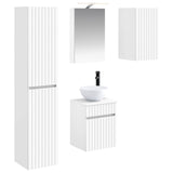 Bathroom Cabinet Set 5 pcs White 40 x 10.5 x 60.5 cm 3407335