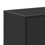 TV Cabinet Black 100x35x50 cm Engineered Wood and Metal 848829