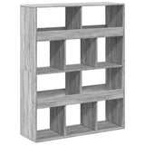 Room Divider Grey Sonoma 100x33x125.5 cm Engineered Wood 3309524