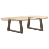 Coffee Table Legs V-Shape 2 pcs Natural Steel 50x cm Steel 4012531