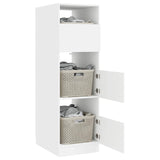 Laundry Cabinet with Storage with Door White Engineered wood 3422792