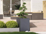 Planter Anthracite 40x80x80 cm Steel 860775