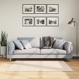 Rug HUARTE Short Pile Soft and Washable Beige 120x120 cm 375018