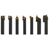 146718 12 Pieces Indexable Turning Tool Set 12x12 mm 80 mm