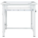 Washing Machine Pedestal with Pull-Out Shelf White 50449