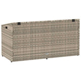 Garden Storage Box Light Grey 110x50x58 cm Poly Rattan 4104073
