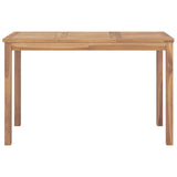 Garden Dining Table 120x70x77 cm Solid Teak Wood 316630