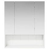 Bathroom Mirror Cabinet White 60 x 14.5 x 70 cm Engineered wood 889183