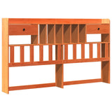 Bookcase Bed without Mattress Wax Brown 200x200 cm Solid Wood Pine 3323973