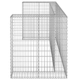 Gabion Wall for Garbage Bins Galvanised Steel 254x100x110 cm 151300