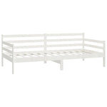 ZNTS Day Bed without Mattress White Solid Wood Pine 90x200cm 806936