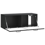 Wall-Mounted TV Cabinet Black 78.5 x 31 x 30 cm Engineered Wood 899056