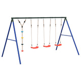 Outdoor Swing Set with Swings and Disc Swing 3283624