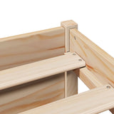 Bookcase Bed without Mattress 140x200cm Solid Wood Pine 3322359