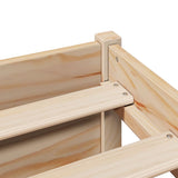 Bookcase Bed without Mattress 180x200cm Super King Solid Wood Pine 3322399