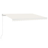 Manual Retractable Awning 450x350 cm Cream 3068997