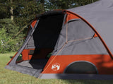 Dome Tent 4-Person with Roof Grey and Orange 505 x 450 x 248 cm 42004022