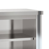 Kitchen Wall Cabinet with Shelves Stainless Steel 376446