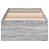 Bed Frame without Mattress Grey Sonoma 90x200 cm 3281061