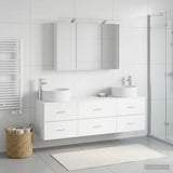 Bathroom Furniture Set 4 pcs White 49.5 x 44.5 x 65.5 cm 3407055