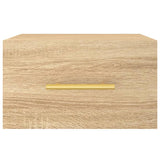 Wall-mounted Bedside Cabinets 2 pcs Sonoma Oak 35x35x20 cm 829795
