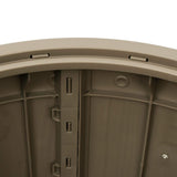 3-in-1 Garden Storage Box Light Brown Polypropylene 364162